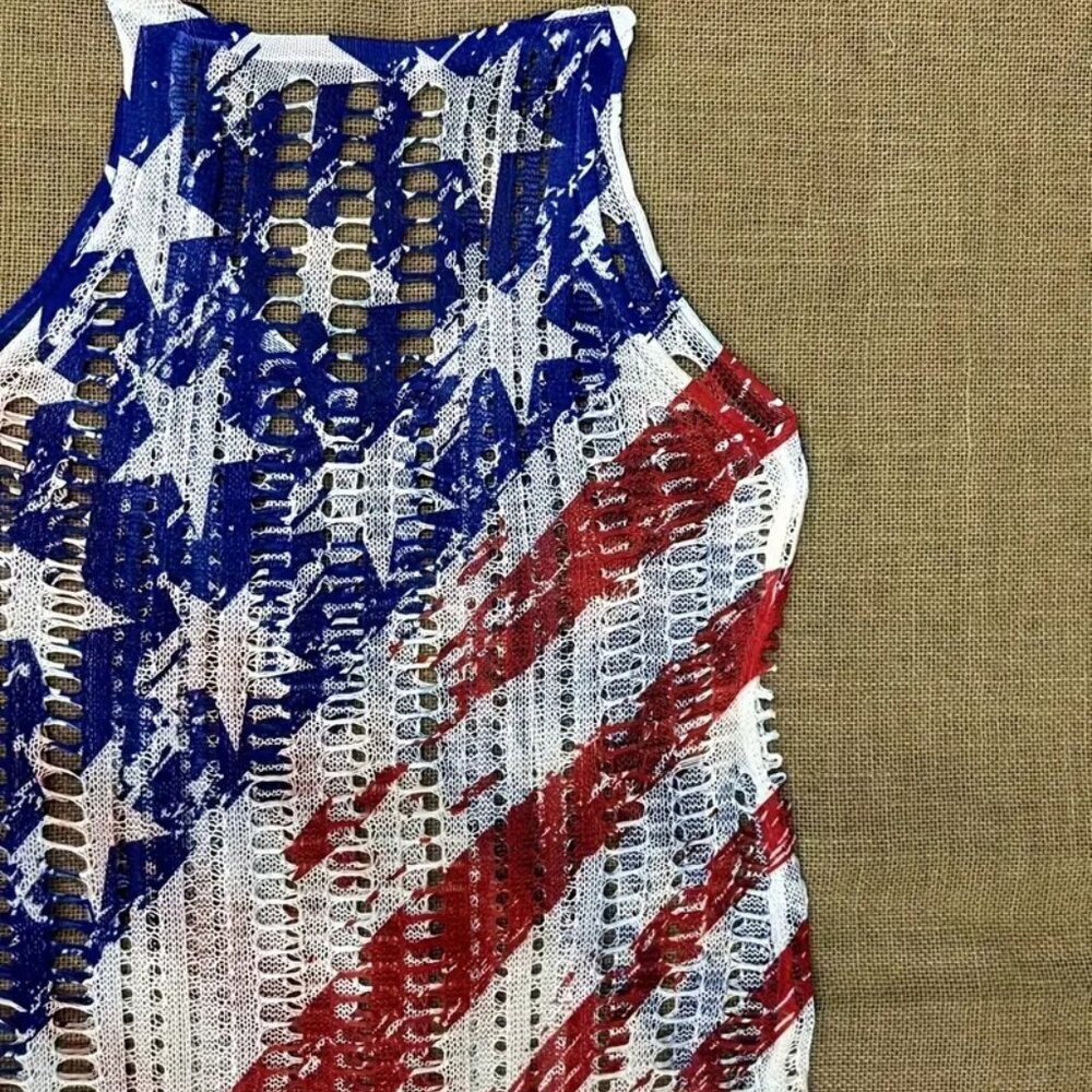 Swimsuit Cover-up (Color: Flag Color) - Picture 2 of 4